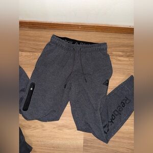 Reebok Charcoal Athletic Pants